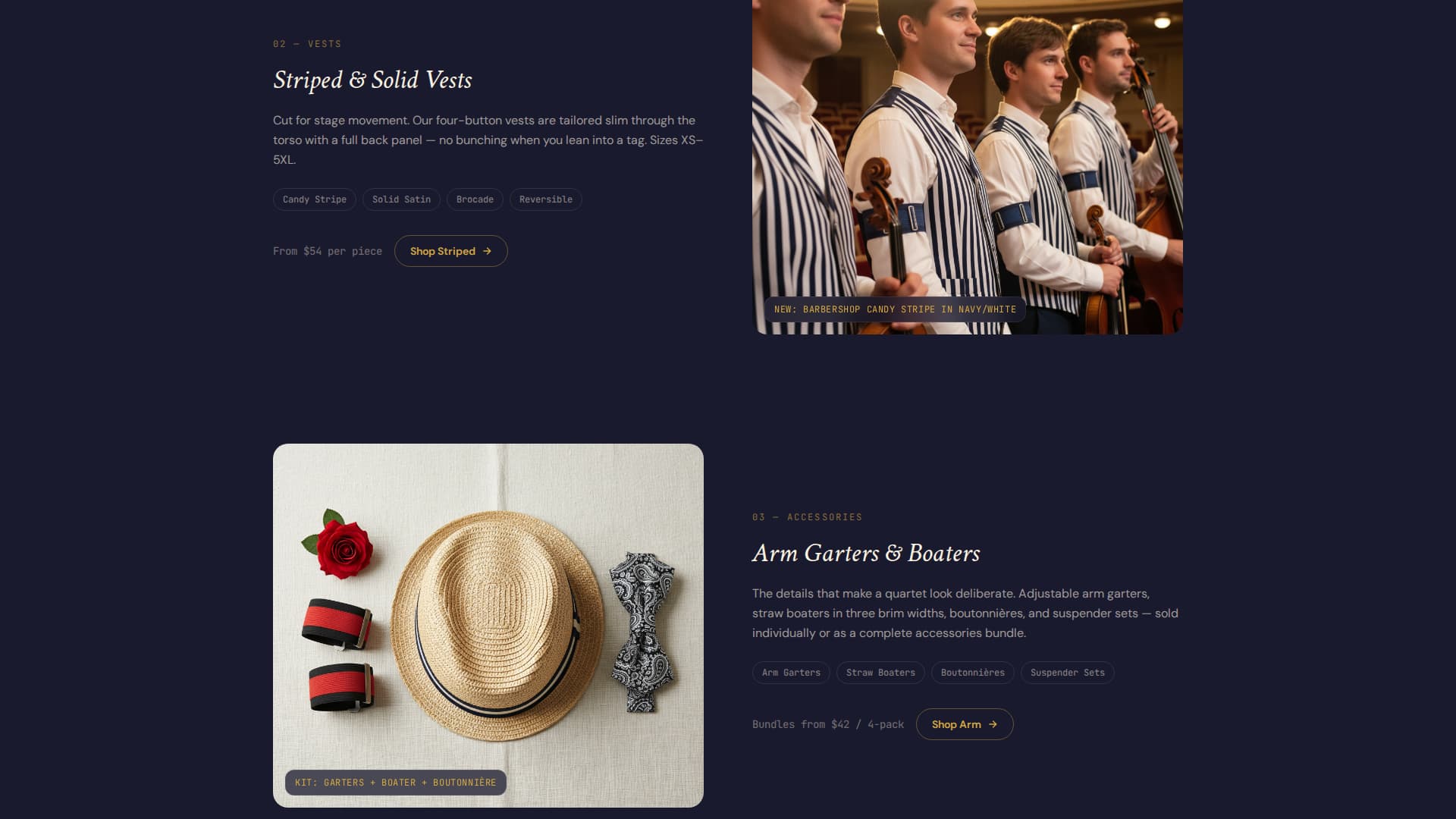 Harmony - Polished Quartet Landing Page Template