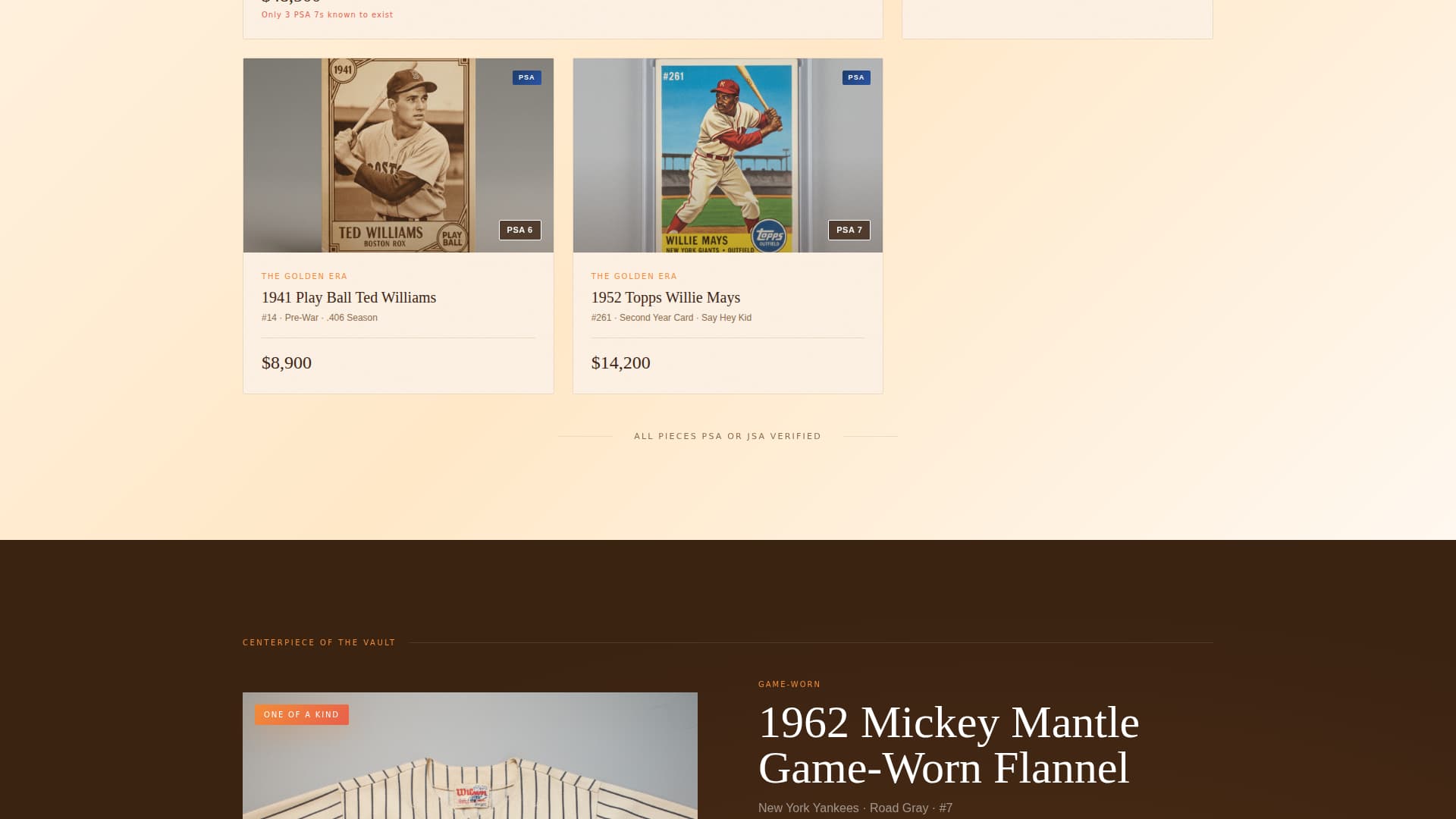 Dugout - Prestigious Memorabilia Landing Page Template