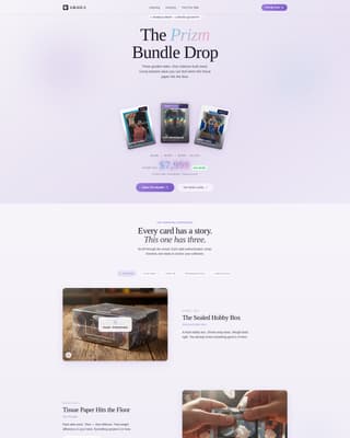 Grails - Premium Collectibles Landing Page Template