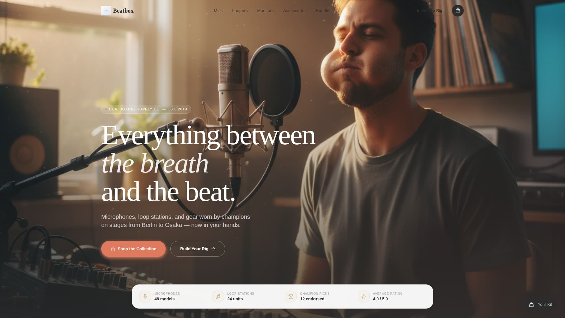 Beatbox - Ultimate Beatboxing Landing Page Template