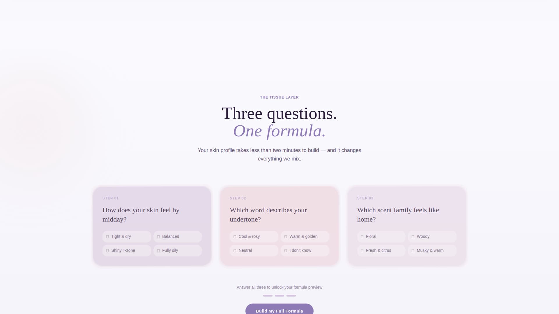 Formule - Personalized Beauty Landing Page Template
