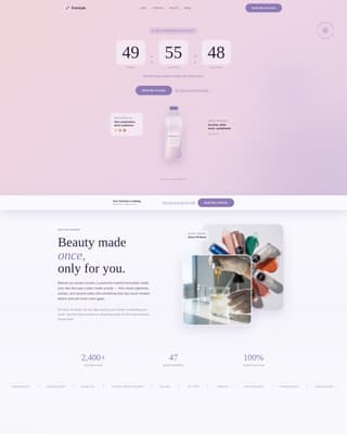 Formule - Personalized Beauty Landing Page Template