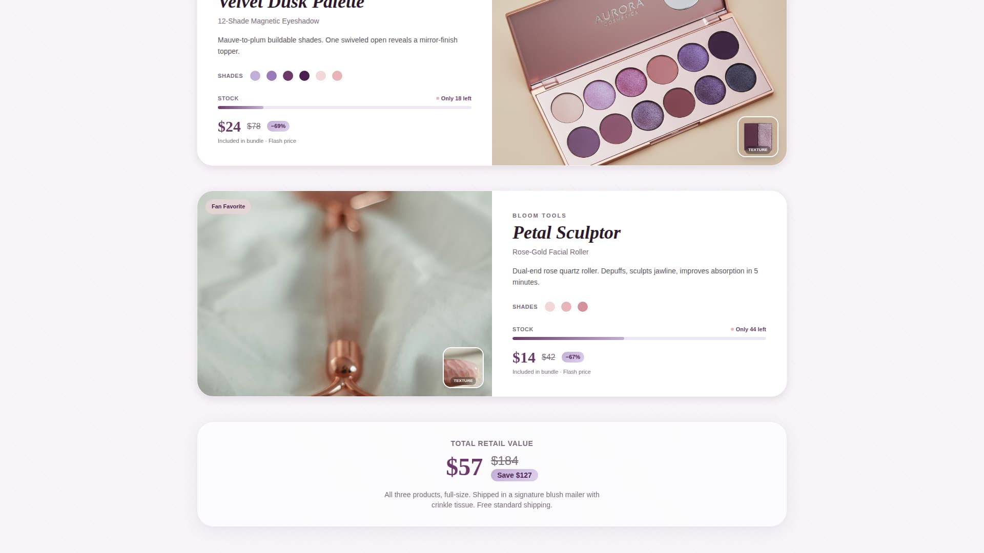Unbox - Irresistible Beauty Landing Page Template