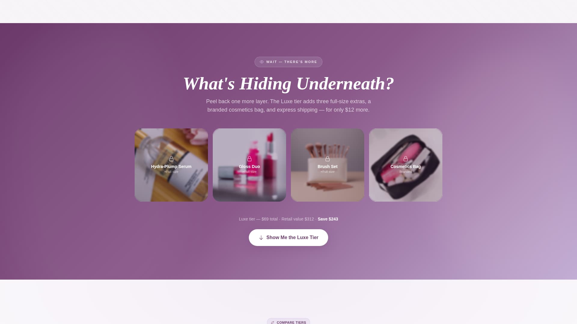 Unbox - Irresistible Beauty Landing Page Template