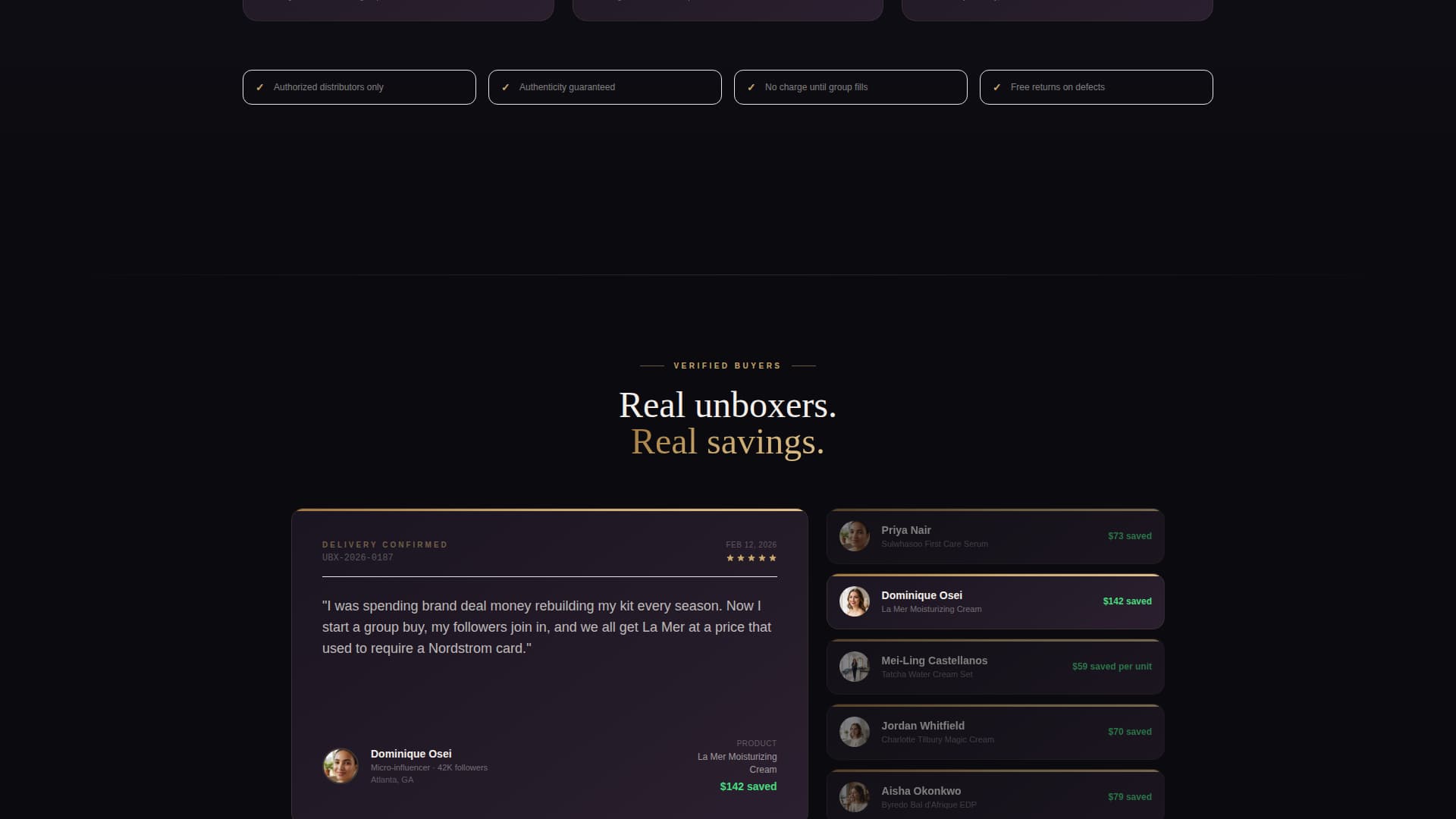 Unbox - Luxe Beauty Landing Page Template