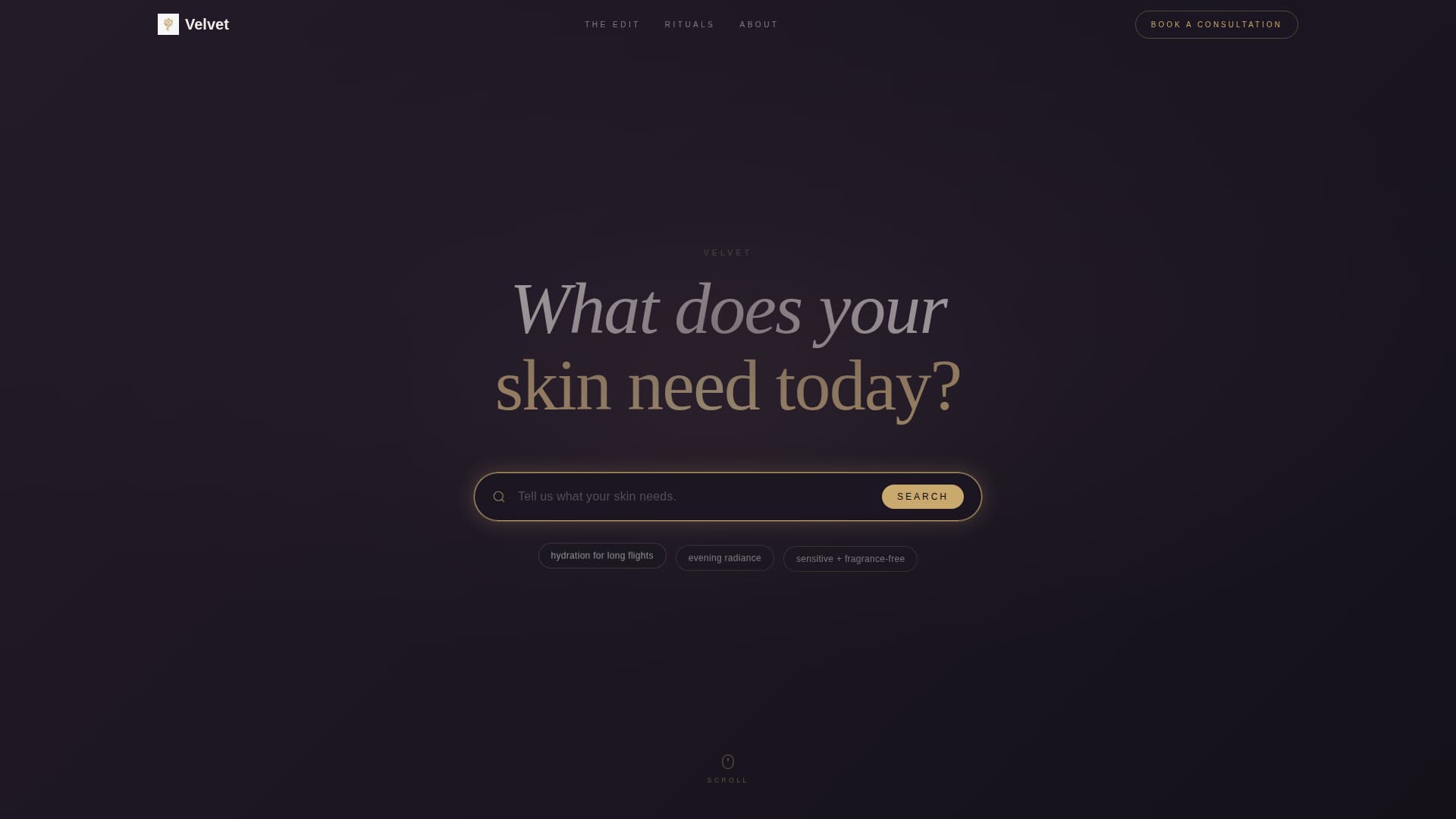 Velvet - Luxurious Beauty Landing Page Template
