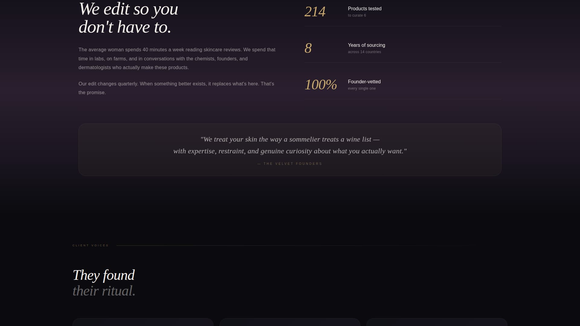 Velvet - Luxurious Beauty Landing Page Template
