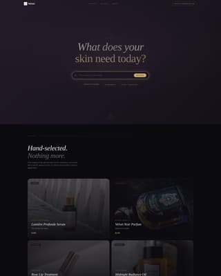 Velvet - Luxurious Beauty Landing Page Template