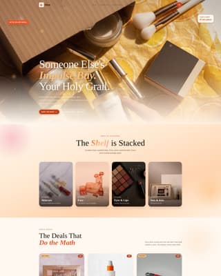 Glow - Luxe Beauty Landing Page Template