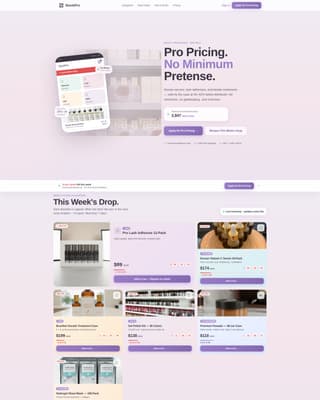 Stockpro - Wholesale Beauty Landing Page Template