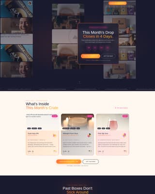 Hopbox - Bold Craftbeer Landing Page Template