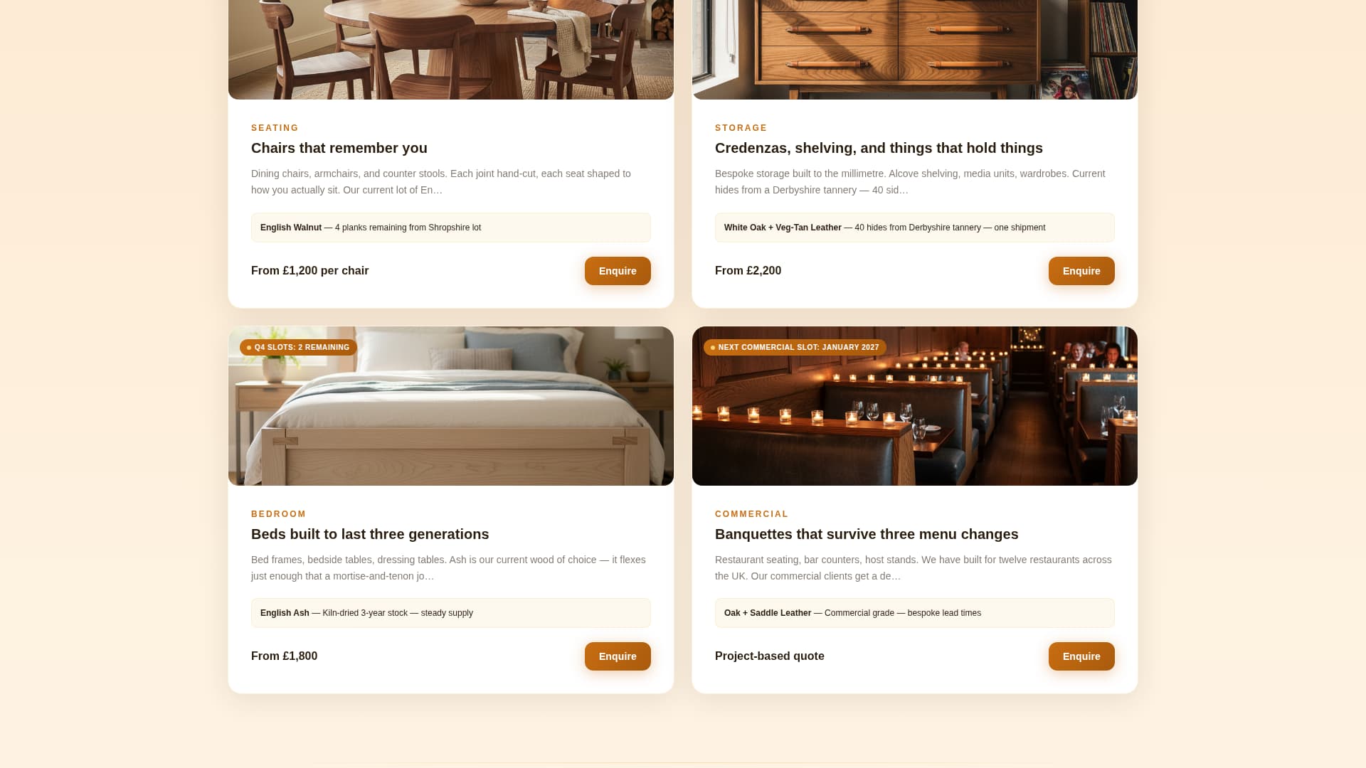 Joinery - Bespoke Artisan Landing Page Template