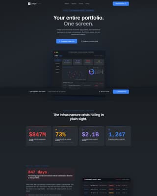 Ledger - Powerful Government Property Landing Page Template