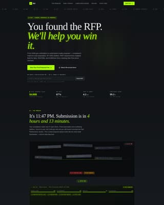 Bid - Winning Government Proposal Landing Page Template
