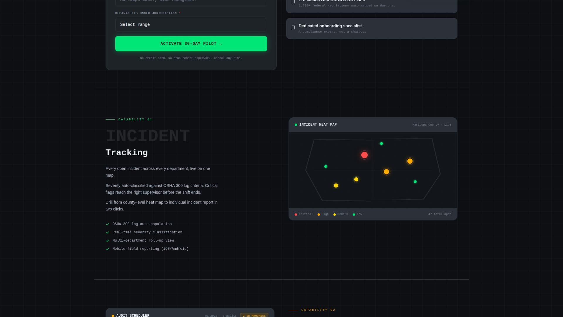Comply - Powerful Government Safety Landing Page Template