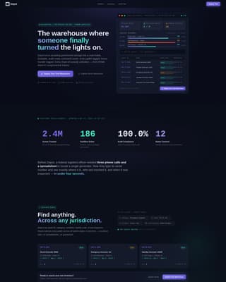 Depot - Powerful Government Warehouse Landing Page Template