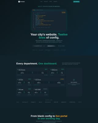 Gov Tech — Landing Page Template
