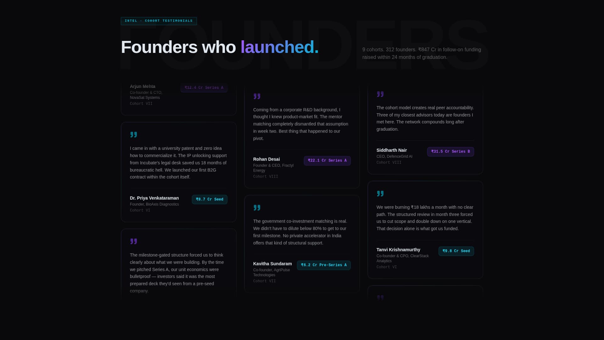Government-Backed Incubator Founder Readiness Score Website Template