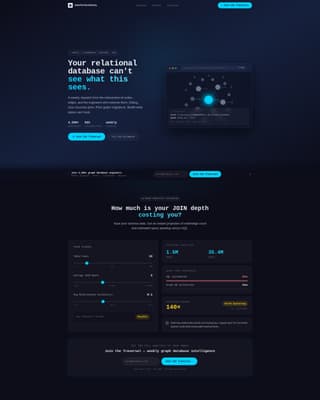 Traversal - Powerful Graphdatabase Landing Page Template