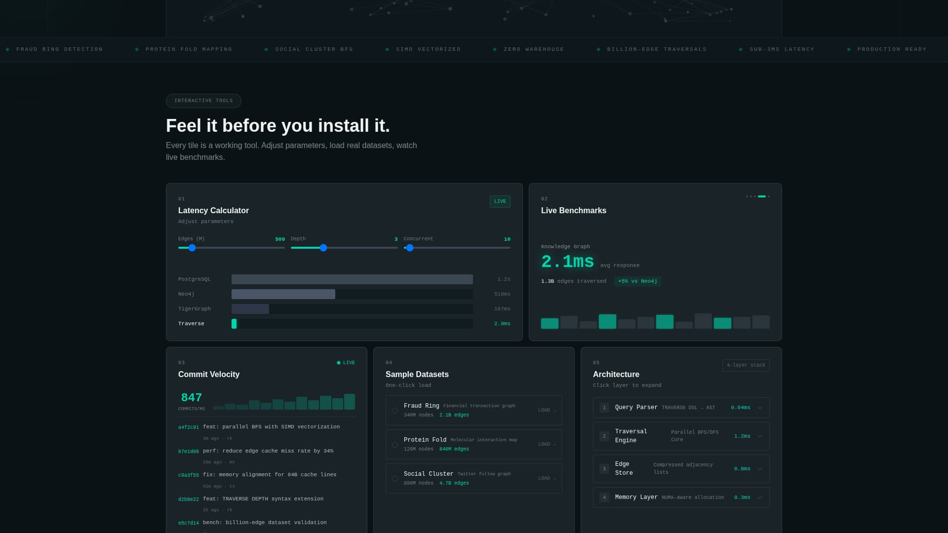 Apex — Graph Database Landing Page Template