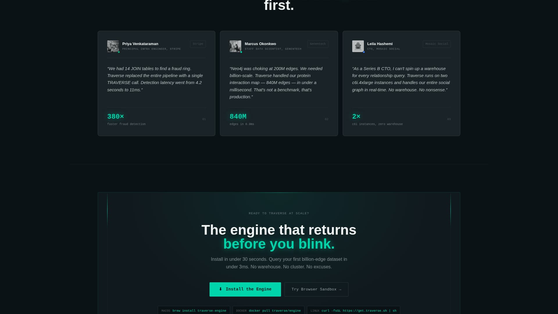Apex — Graph Database Landing Page Template
