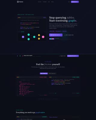 Traverse - Dynamic Graphdatabase Landing Page Template