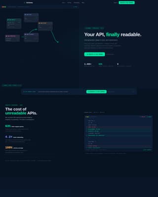 Schema - Interactive GraphQL Landing Page Template