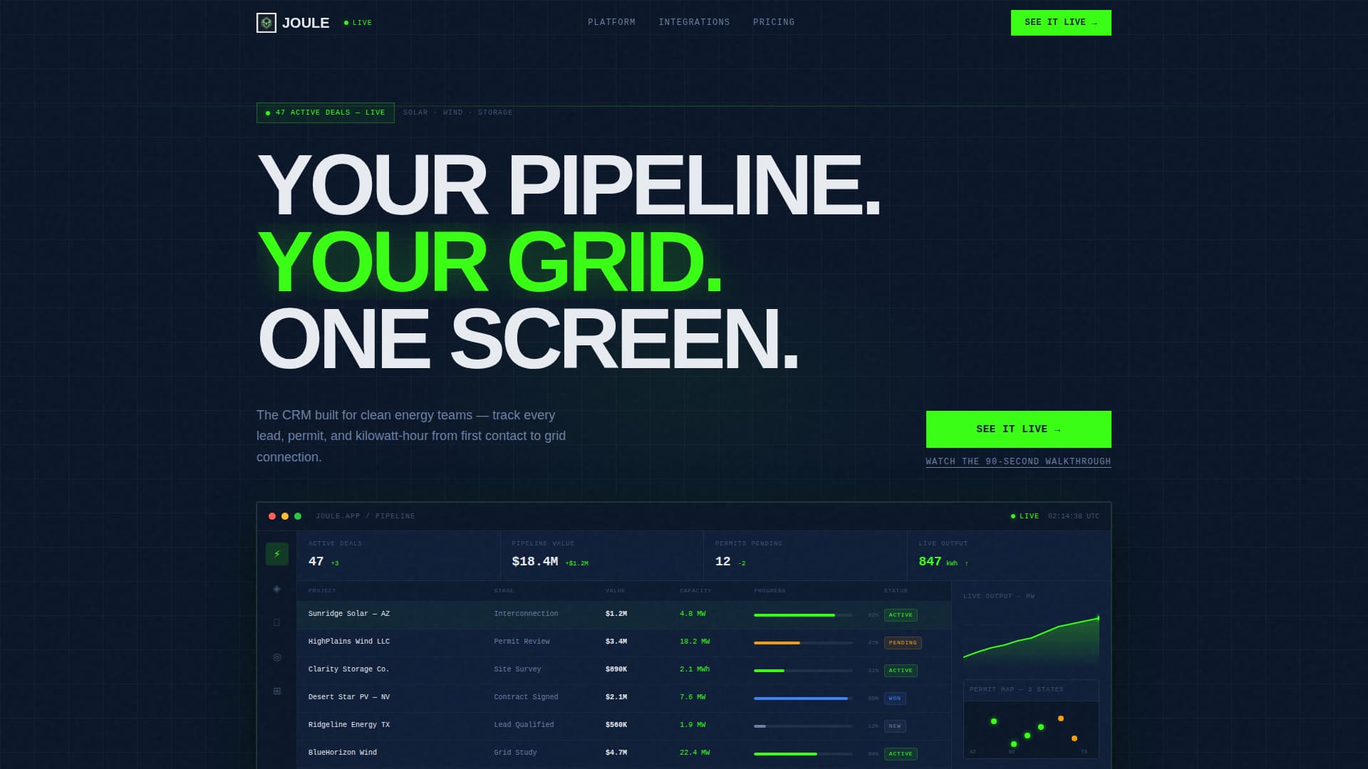 Joule - Powerful Energy Landing Page Template