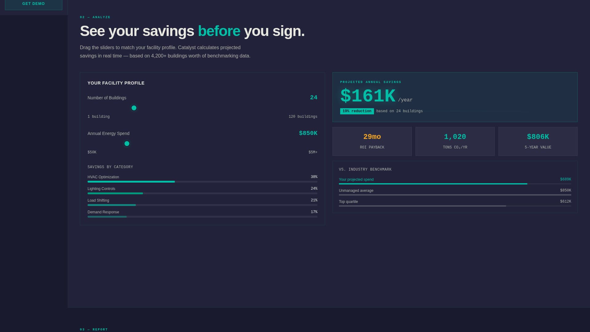 Catalyst - High-Impact Energy Management Landing Page Template