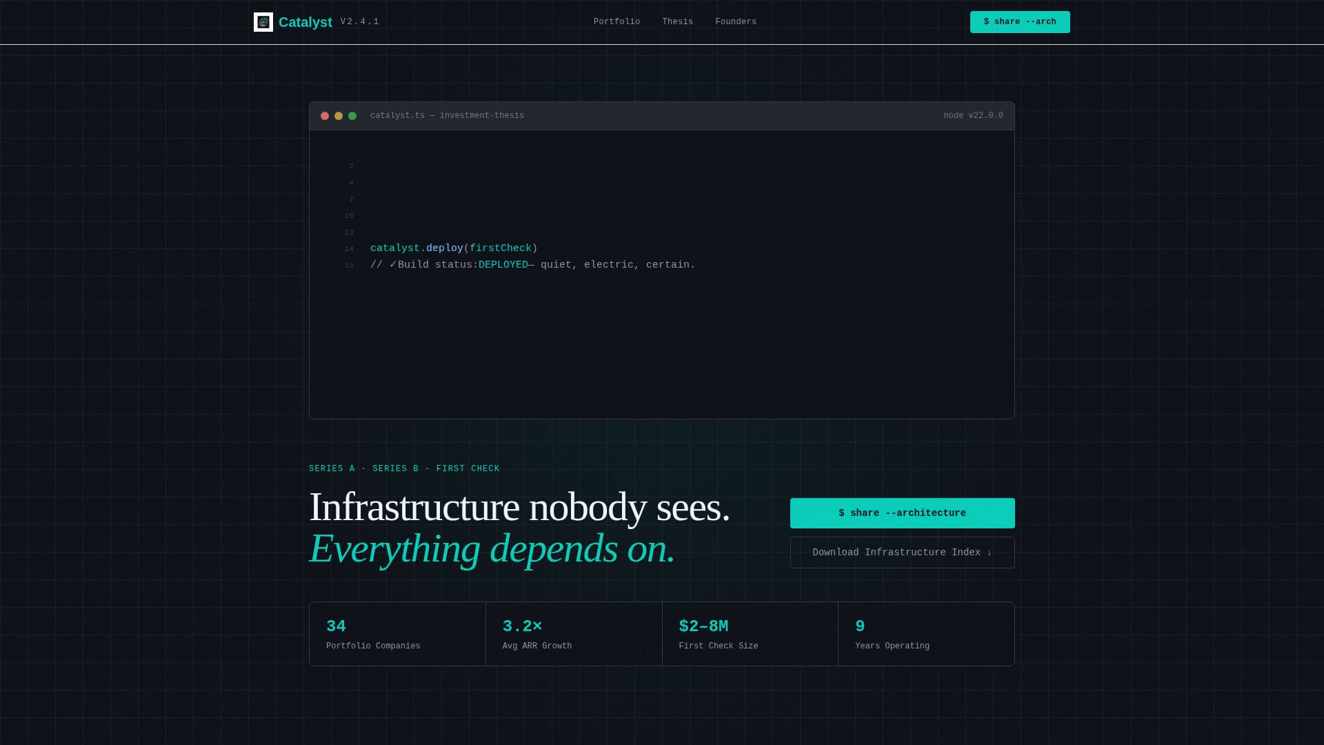 Catalyst - High-Impact Venture Landing Page Template
