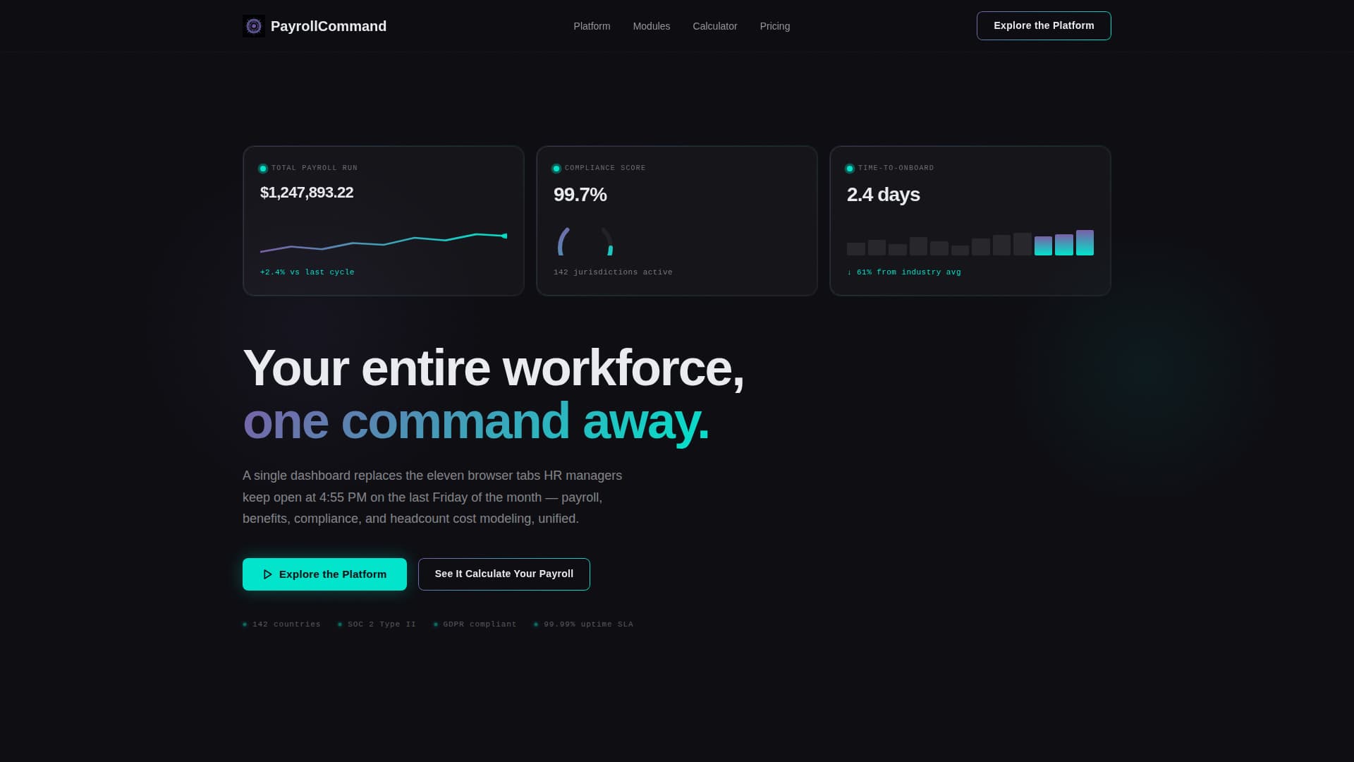 Payroll - Powerful HR Payroll Landing Page Template