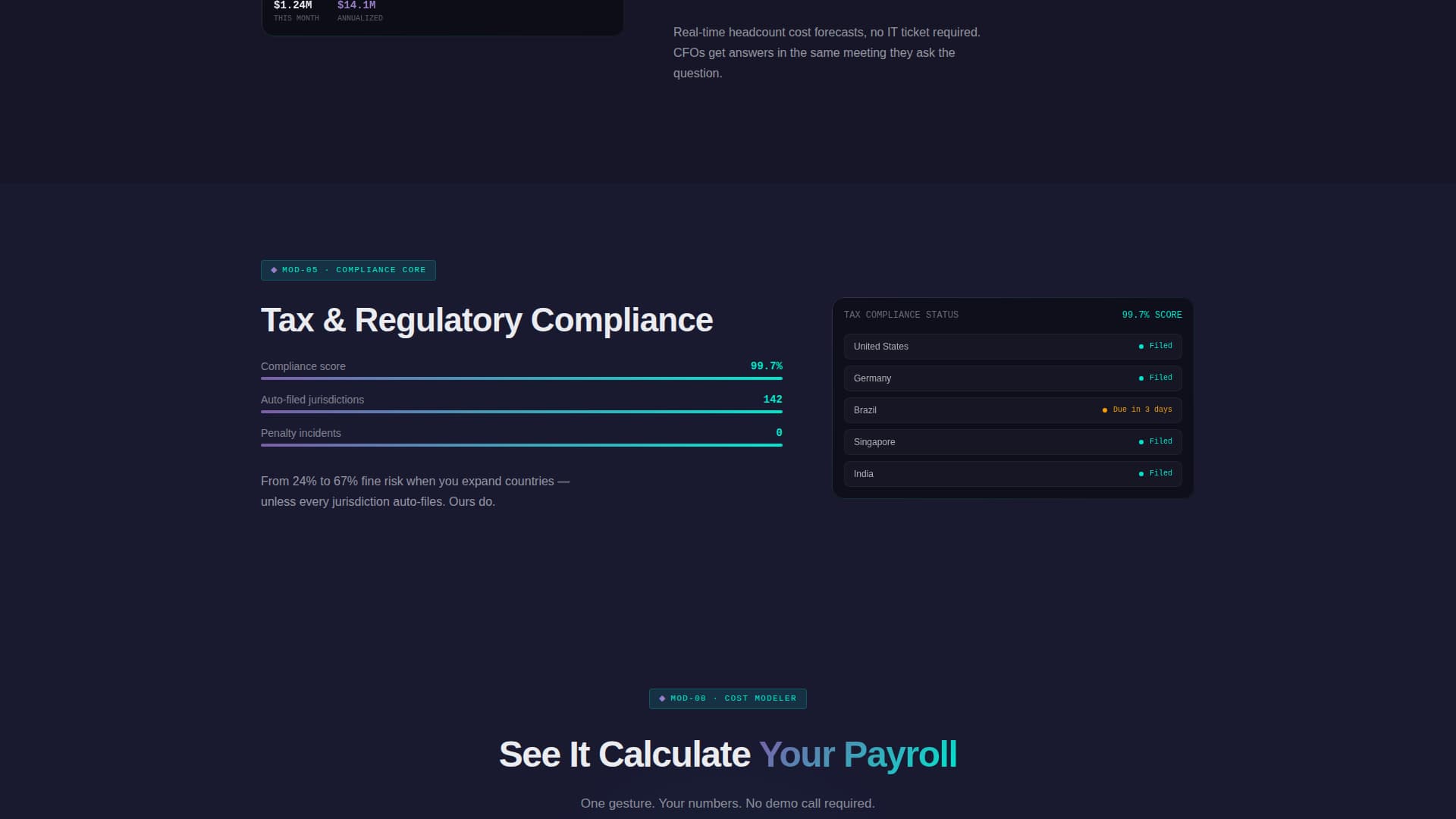 Payroll - Powerful HR Payroll Landing Page Template