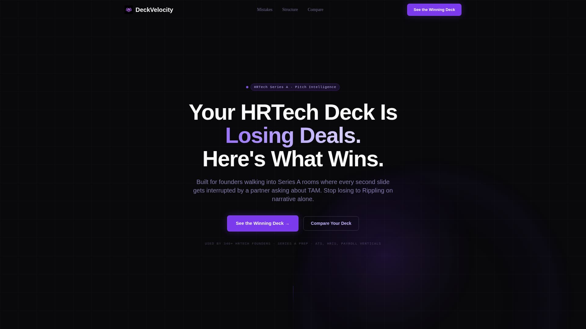 Deckvelocity - Powerful HR Tech Landing Page Template
