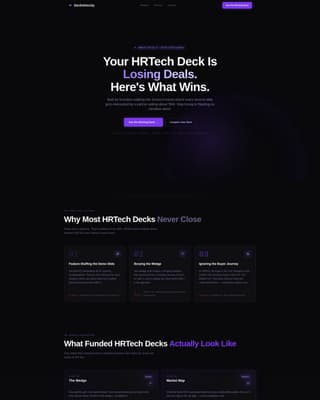 Deckvelocity - Powerful HR Tech Landing Page Template