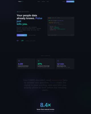 Pulse - Intelligent HR Tech Landing Page Template