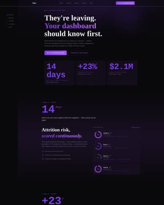 Pulse - Predictive Workforce Landing Page Template