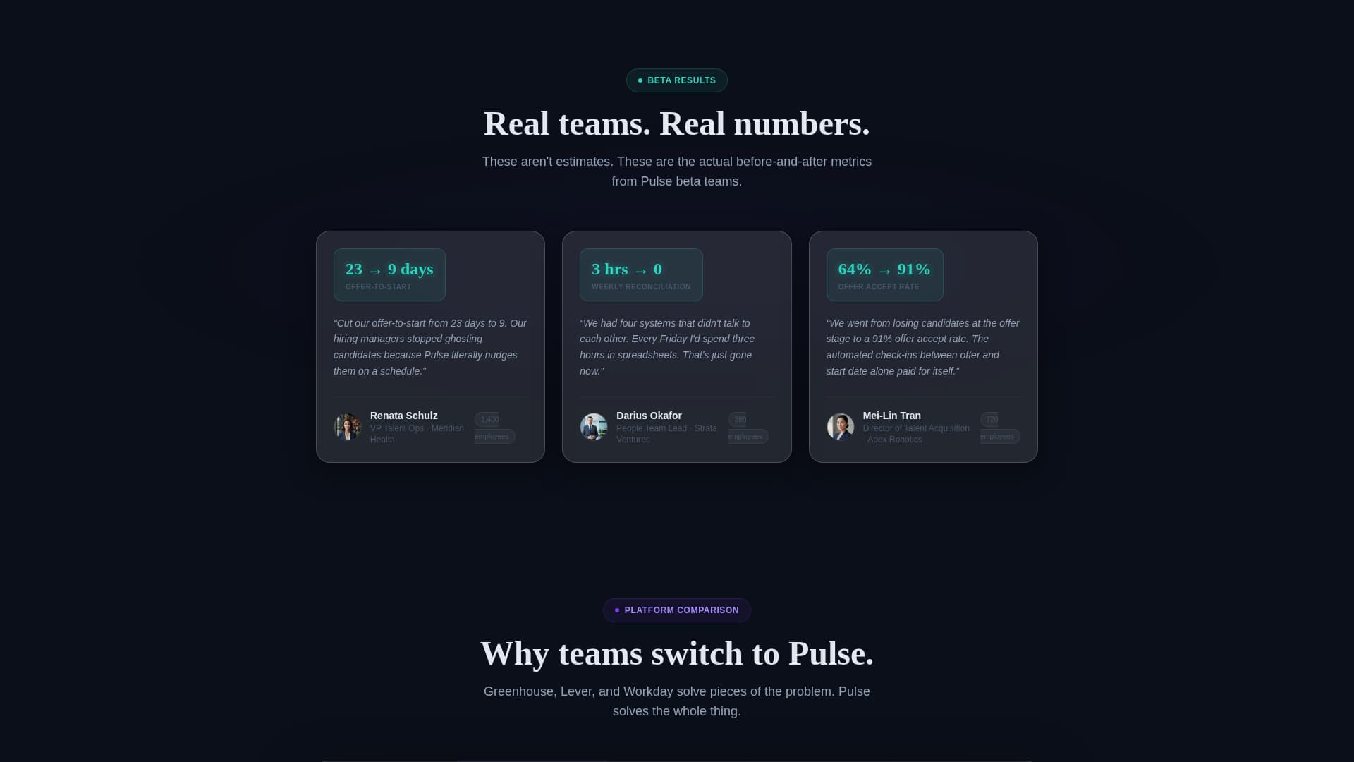 Pulse - Dynamic HR Tech Landing Page Template