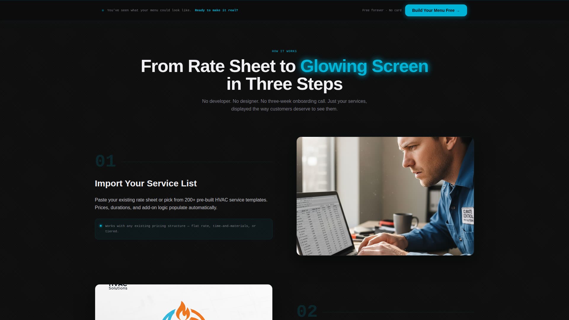 Comfort HVAC — Landing Page Template