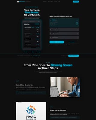Comfort HVAC — Landing Page Template