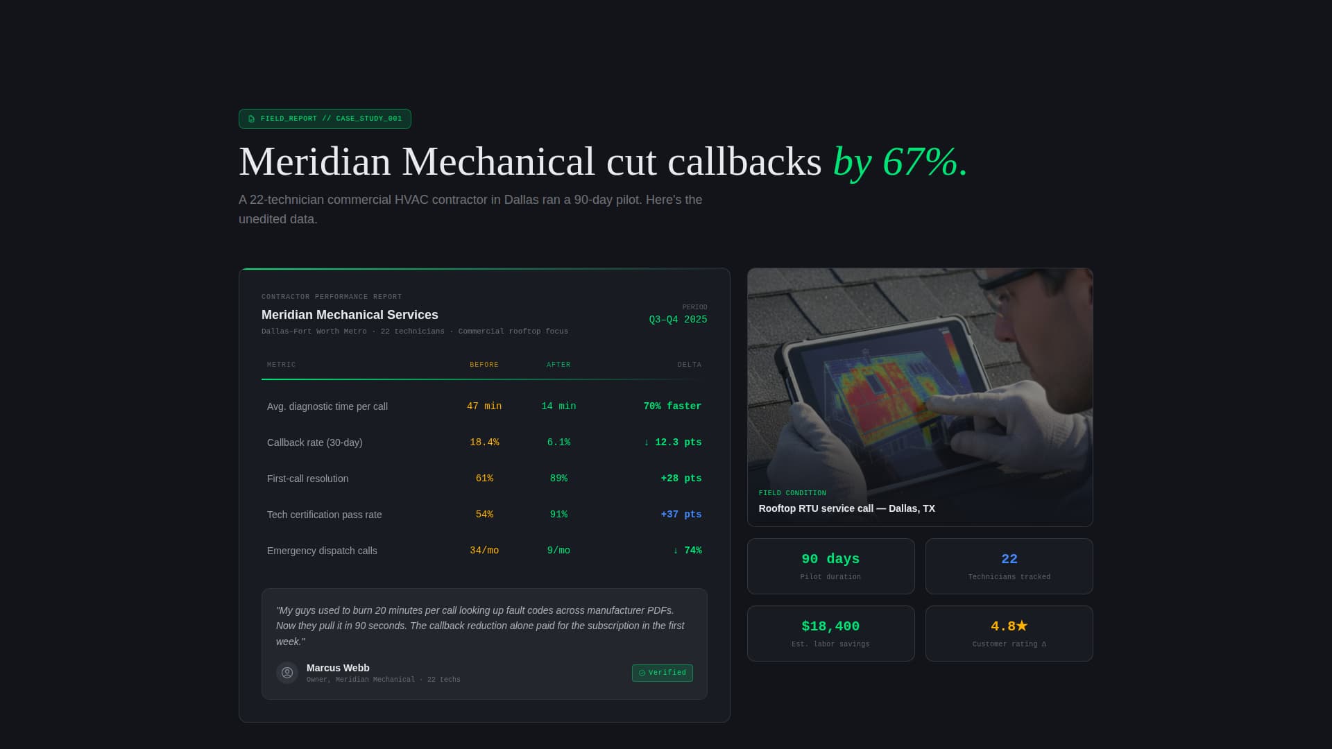 Thermostat - Powerful HVAC Knowledge Landing Page Template