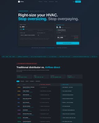 Airflow - High Performance HVAC Landing Page Template