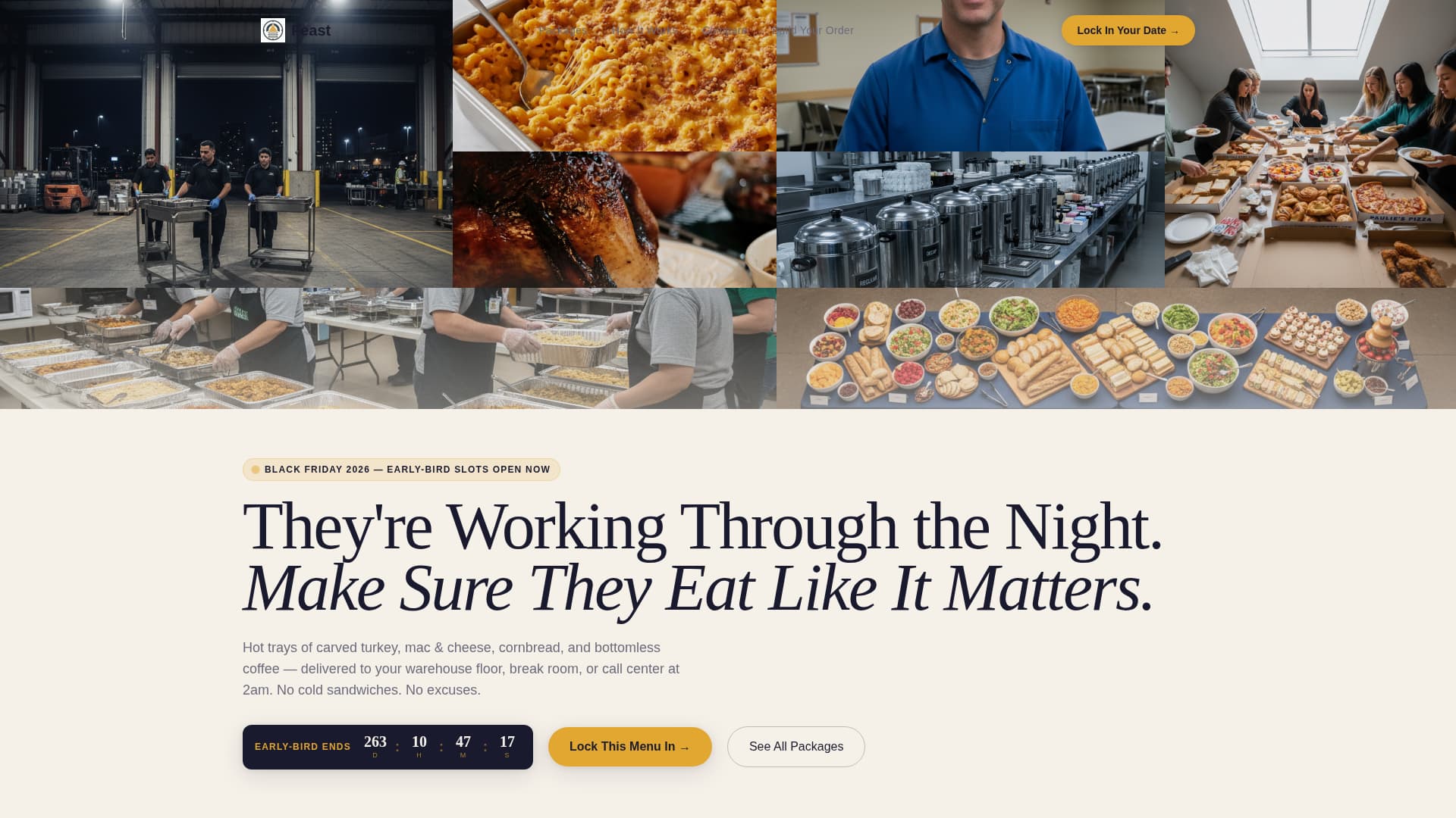 Feast - Irresistible Catering Landing Page Template