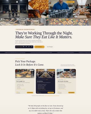 Feast - Irresistible Catering Landing Page Template
