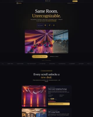 Bash - Electrifying Partyrental Landing Page Template