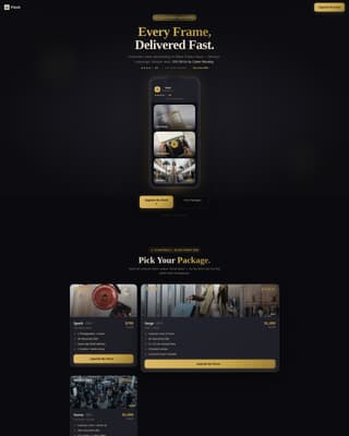 Flash - Cinematic Blackfriday Landing Page Template