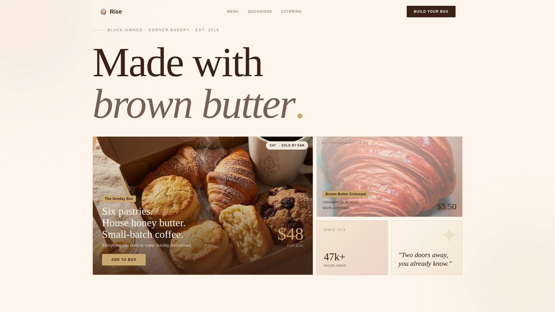 Ascend — Premium Artisan Bakery Landing Page Template