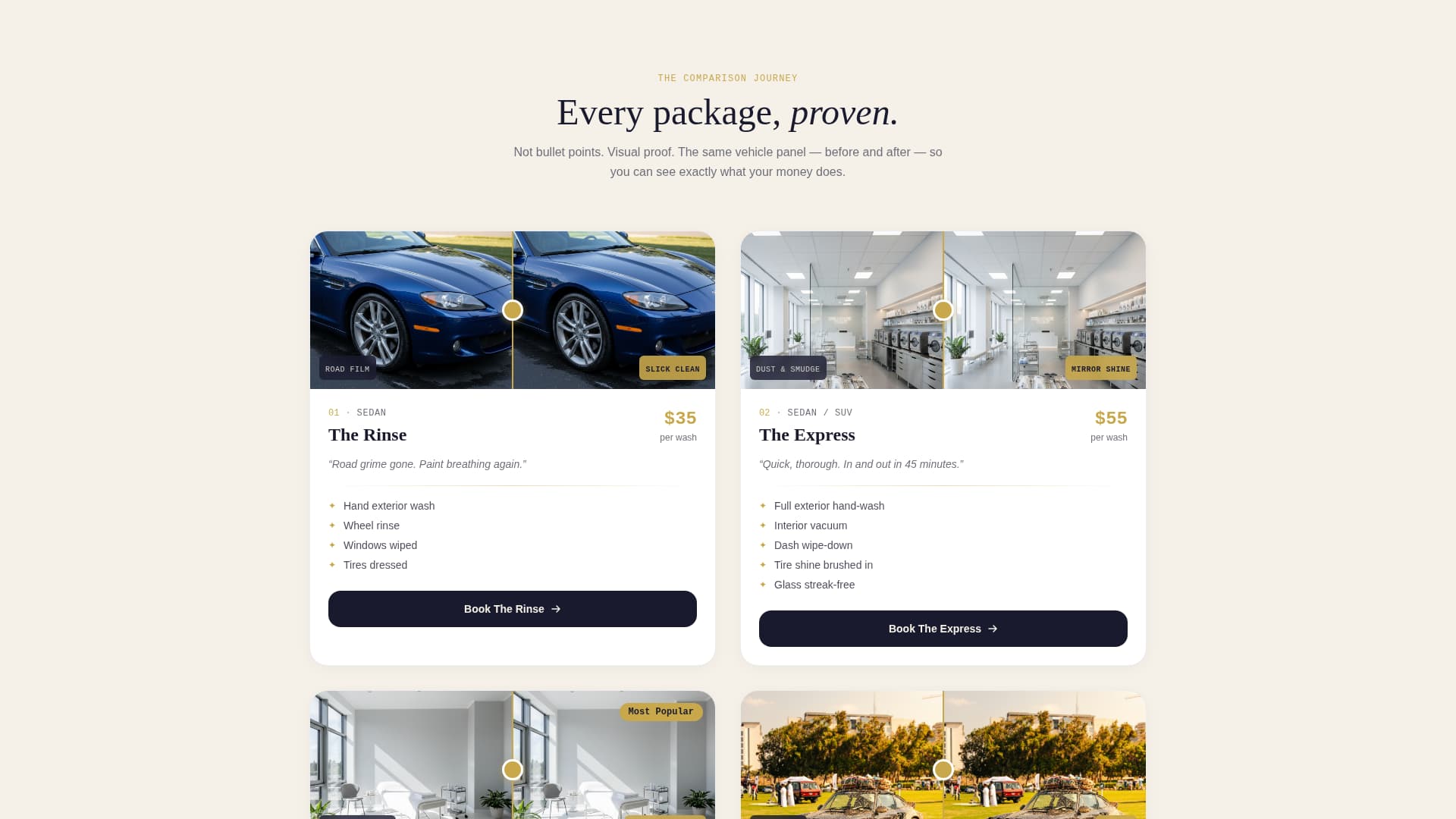 Gleam - Radiant Detailing Landing Page Template