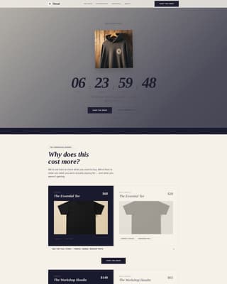 Thread - Authentic Streetwear Landing Page Template