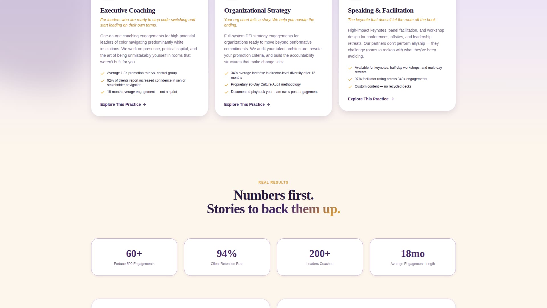 Elevate - Transformative DEI Landing Page Template