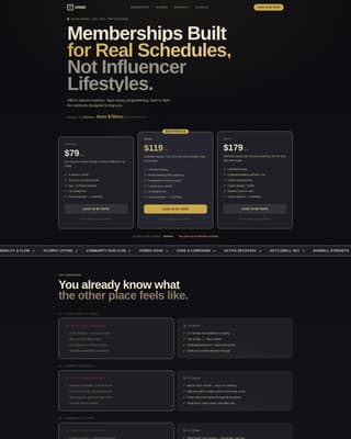 Grind - Bold Fitness Landing Page Template
